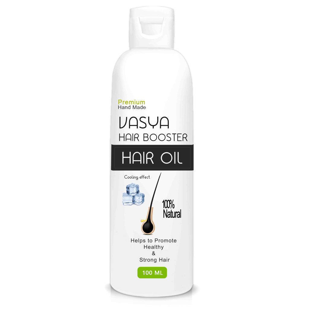Vasya Hair Booster Hair Oil Cooling Effect 200ml - For Men and Women |  Helps in Hair Fall, Damage Repair, Hair Thinning, Dandruff, Itchiness &  Premature Graying of Hair - Craft and 